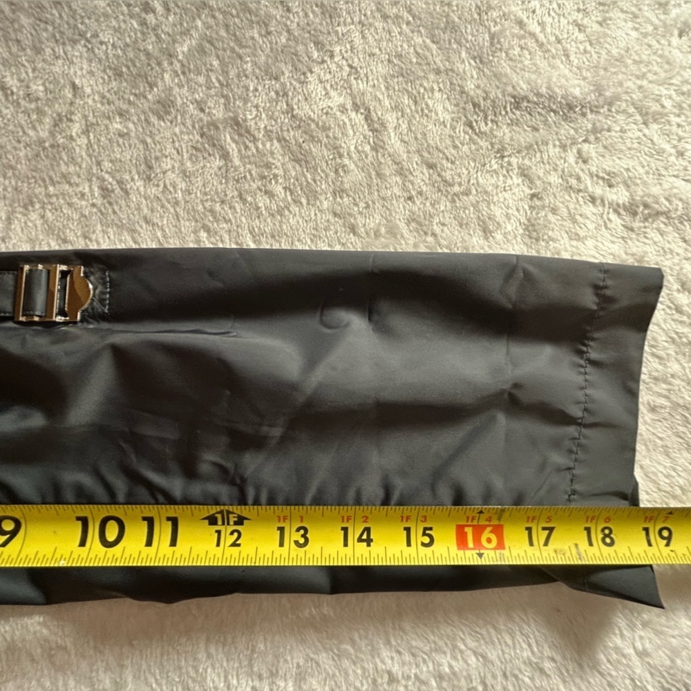 BCBGeneration Black Hooded Zipper Snap Utility Jacket Size L - Picture 15 of 16
